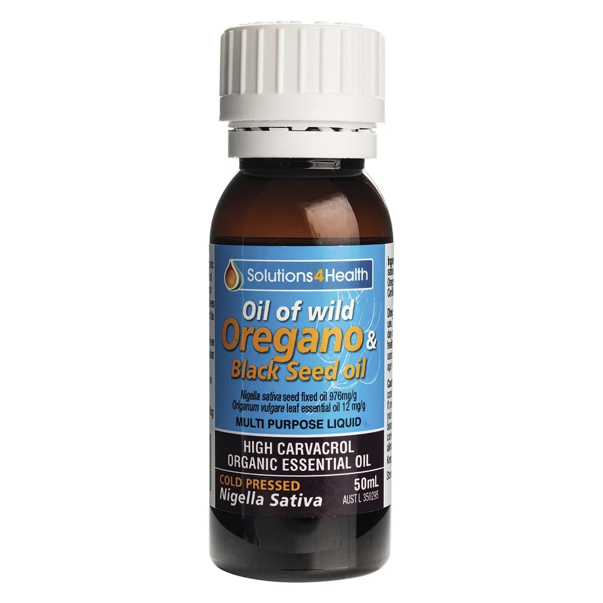 Solution 4 Health Wild Oregano Oil & Black Seed Oil 50ml