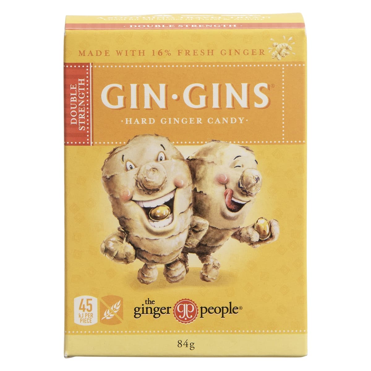 The Ginger People Gin Gins Hard Ginger Candy Double Strength 84g