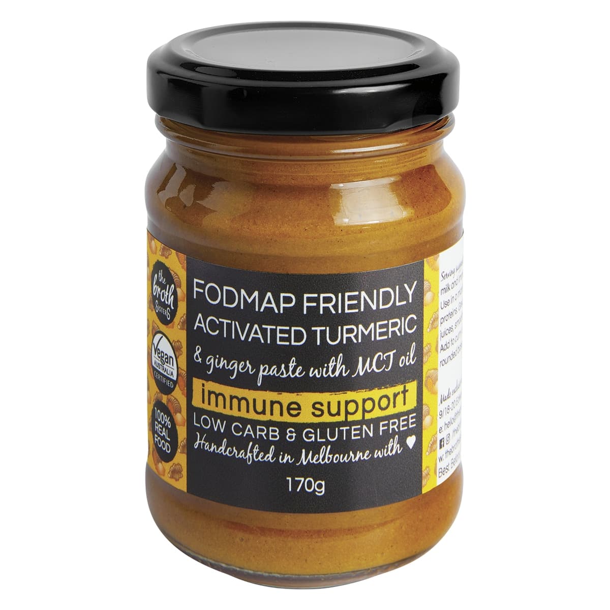 The Broth Sisters Activated Turmeric & Ginger Paste 170g