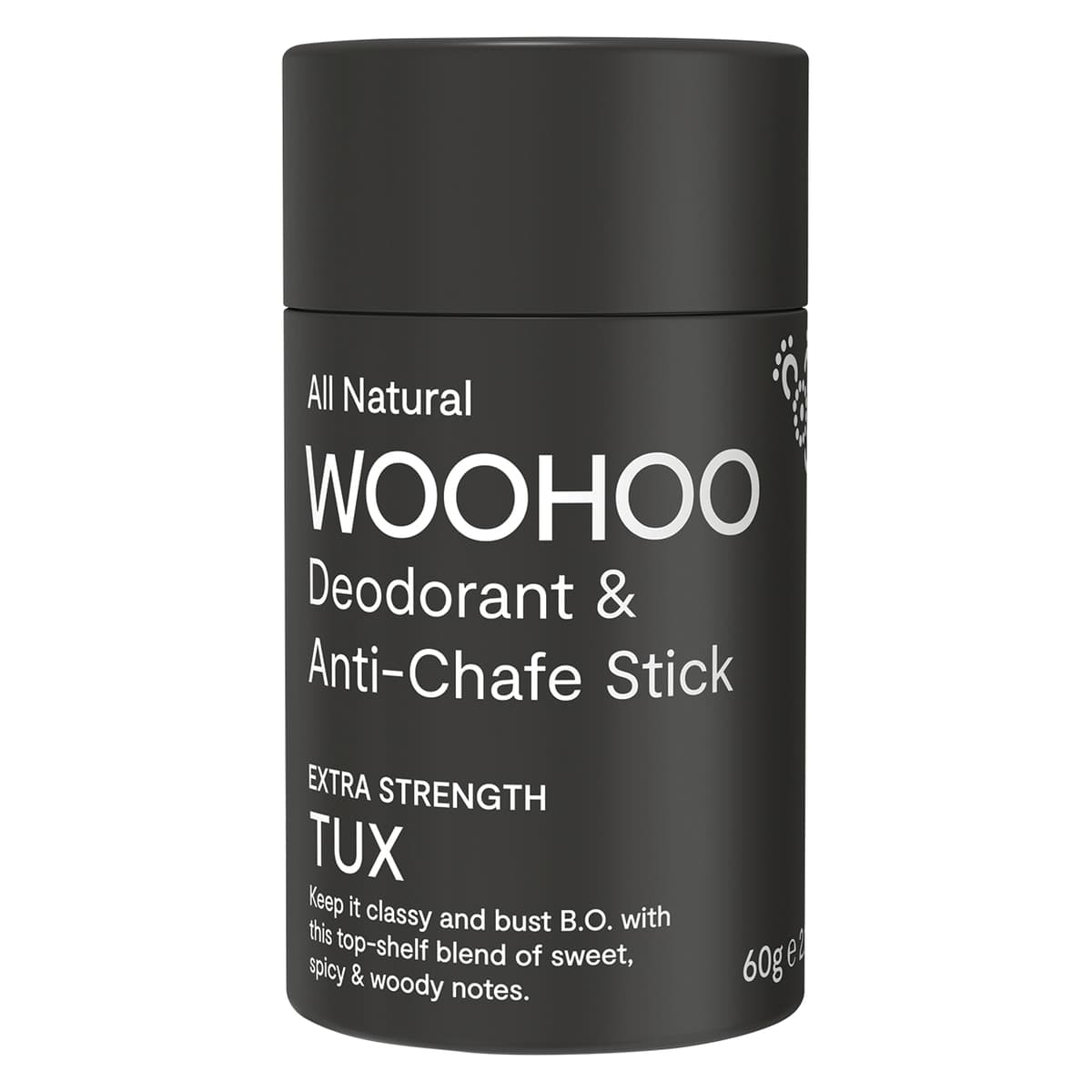 Woohoo Body Deodorant & Anti-Chafe Stick Tux 60g