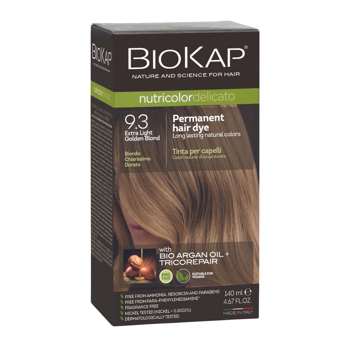 Biokap Nutricolor Delicato 9.3 Extra Light Golden Blonde 140ml