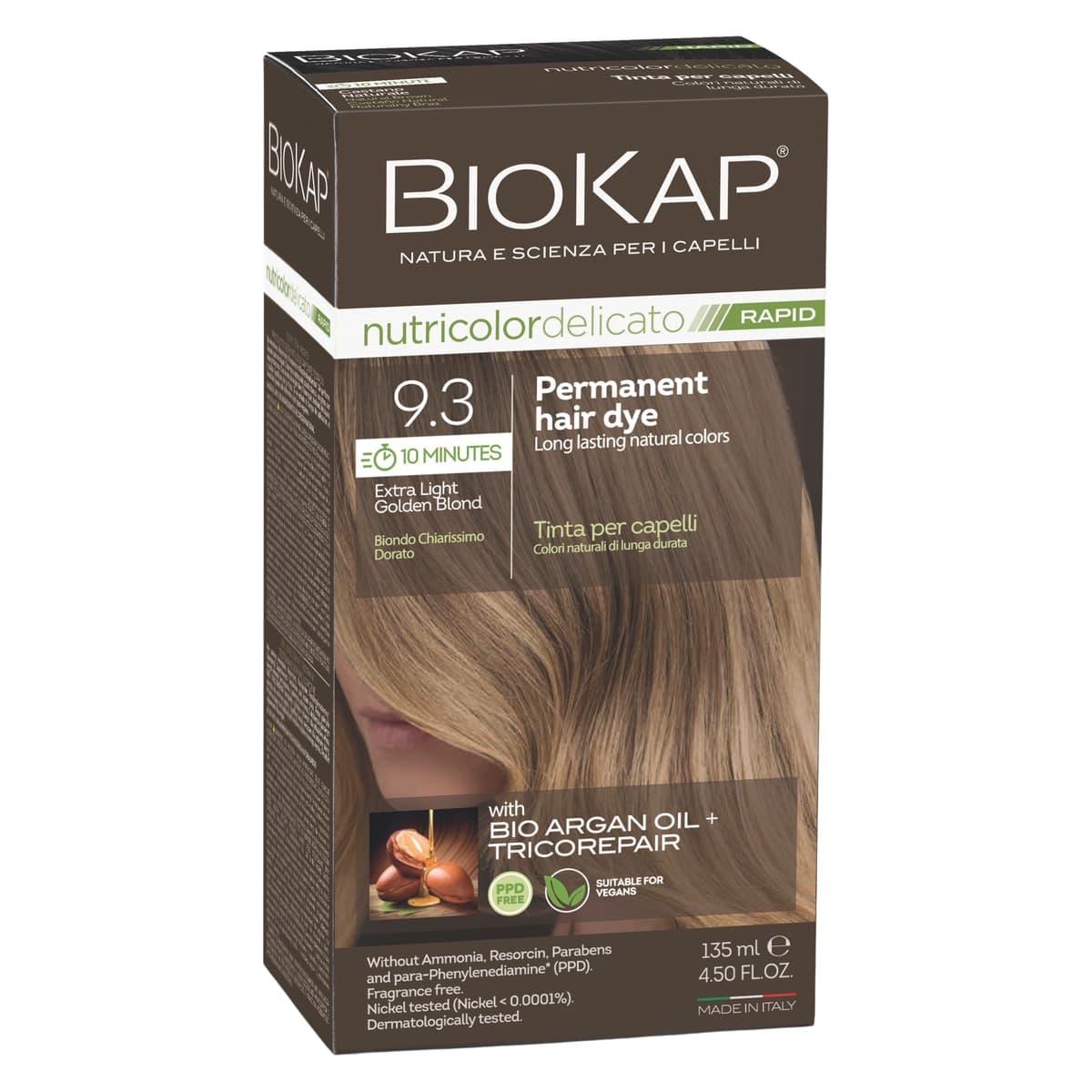Biokap Nutricolor Delicato Rapid 9.3 Extra Light Golden Blond