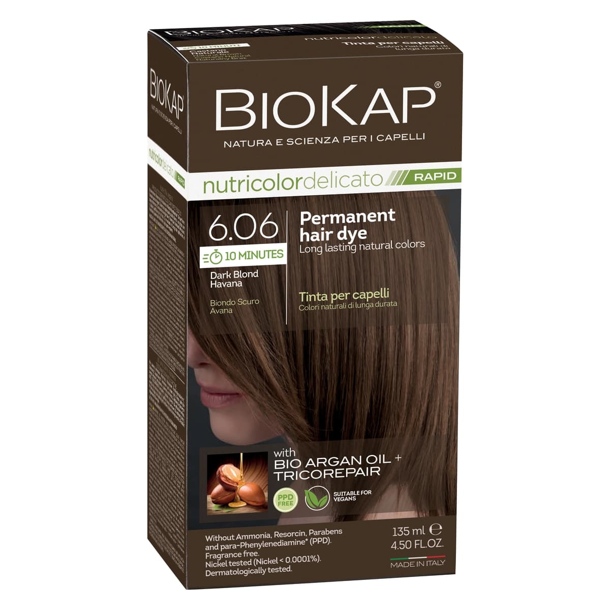 Biokap Nutricolor Delicato Rapid 6.06 Dark Blond Havana