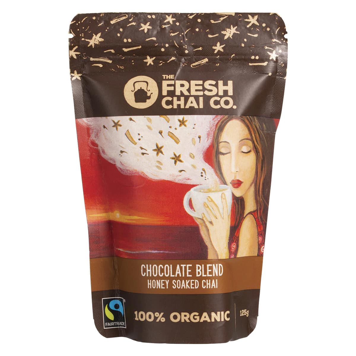The Fresh Chai Co Chocolate Blend Fresh Sticky Chai 125g