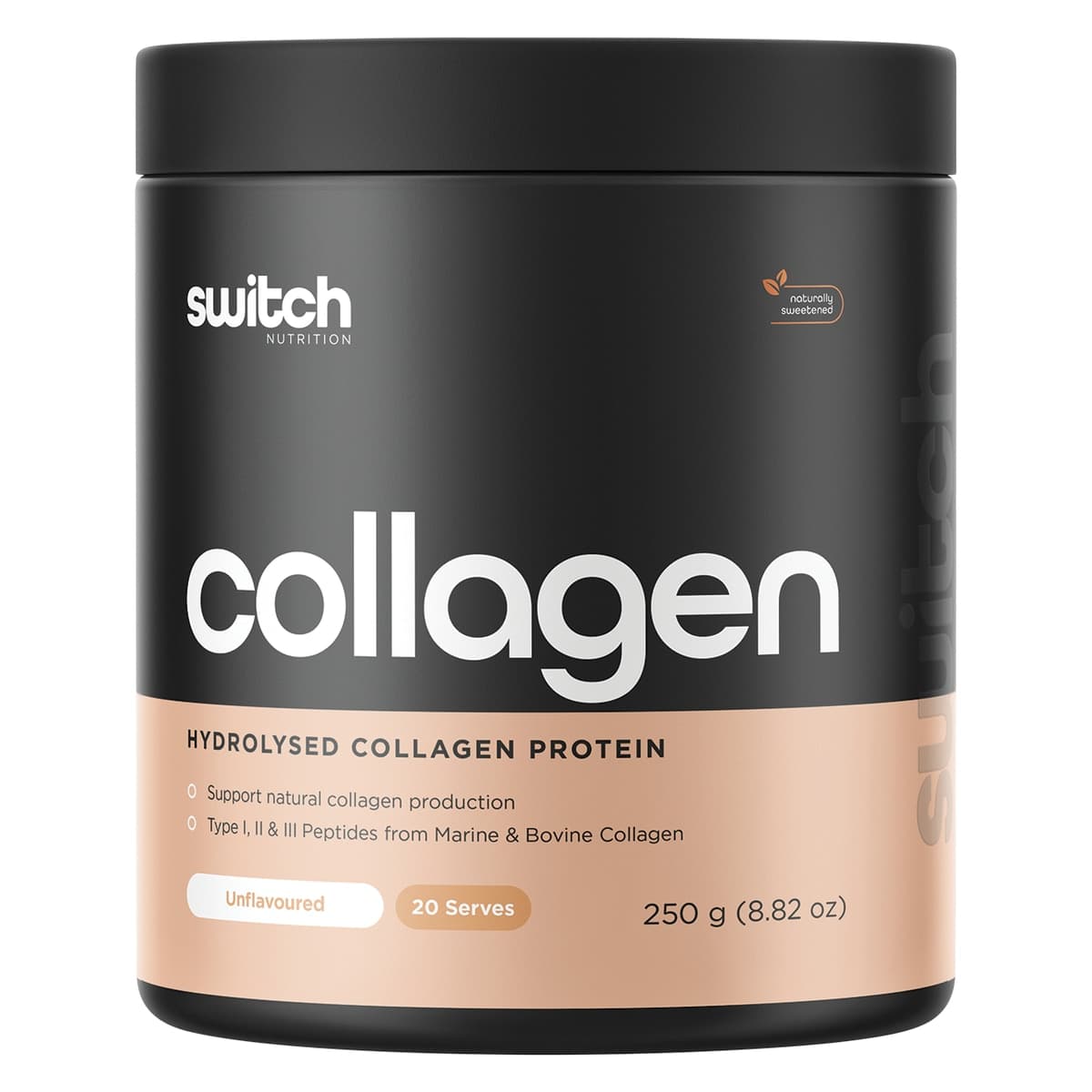 Switch Nutrition Collagen Hydrolysed Collagen Protein Unflavoured 250g