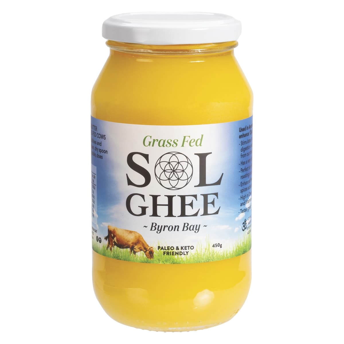 Sol Organics Grass Fed Ghee 450g
