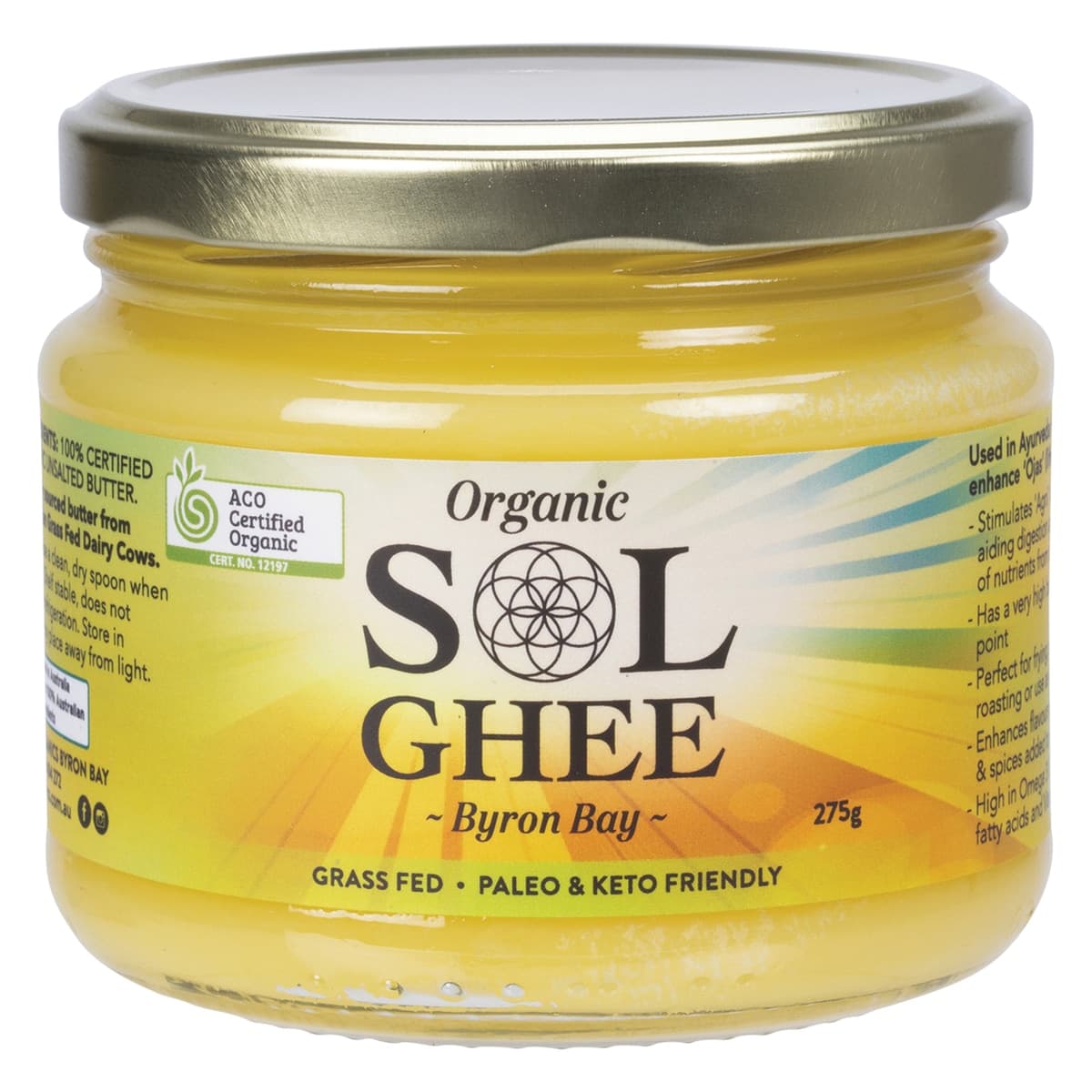 Sol Organics Organic Ghee 275g