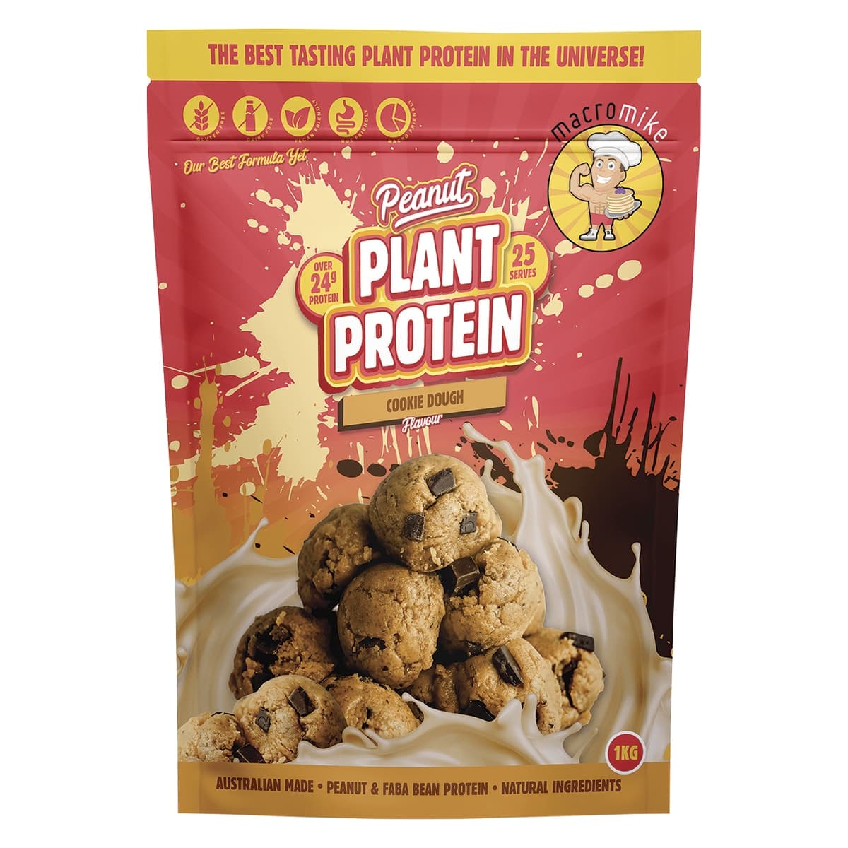 Macro Mike Peanut Plant Protein Cookie Dough 1kg