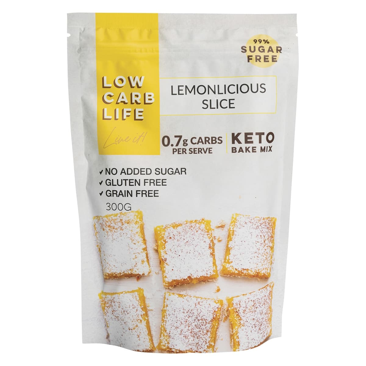 Low Carb Life Keto Bake Mix Lemonlicious Slice 300g