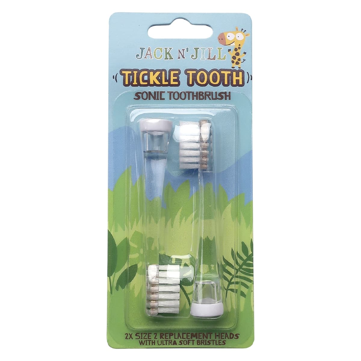Jack n Jill Tickle Tooth Sonic Toothbrush Replacement Heads 2 Pack