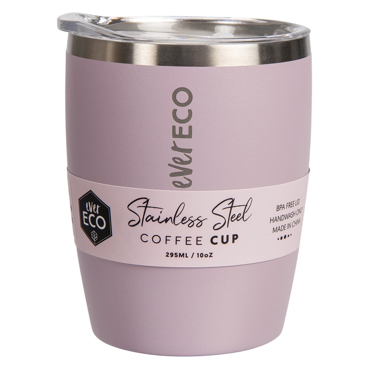 Ever Eco Insulated Coffee Cup Byron Bay Lilac 295ml