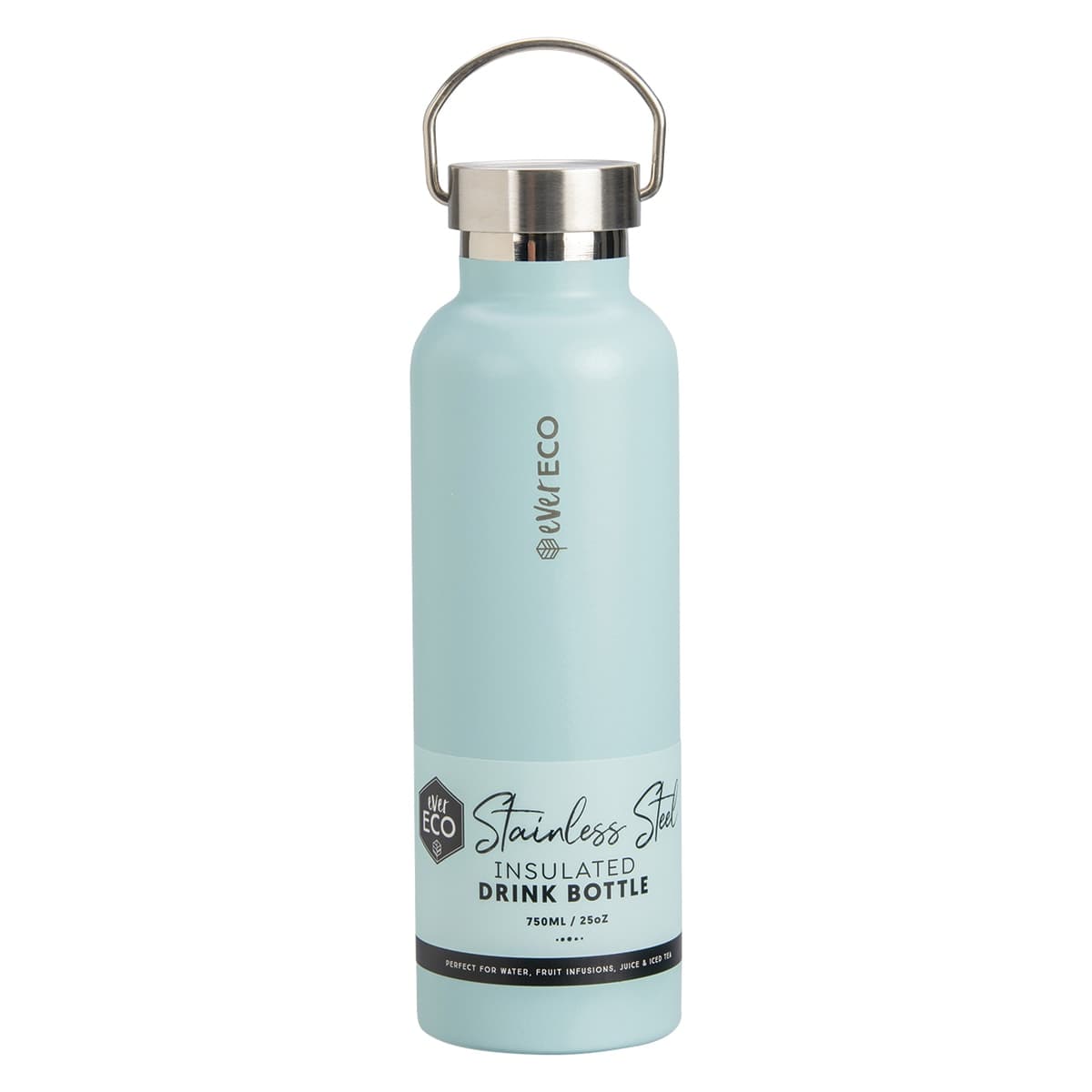 Ever Eco Insulated Stainless Steel Bottle Positano Blue 750ml