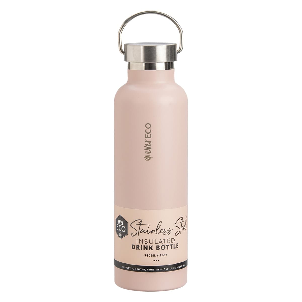 Ever Eco Insulated Stainless Steel Bottle Rose 750ml