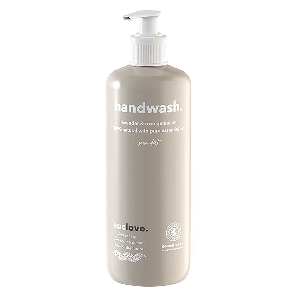 Euclove Hand Wash Lemongrass Palmarosa & Cedarwood 500ml