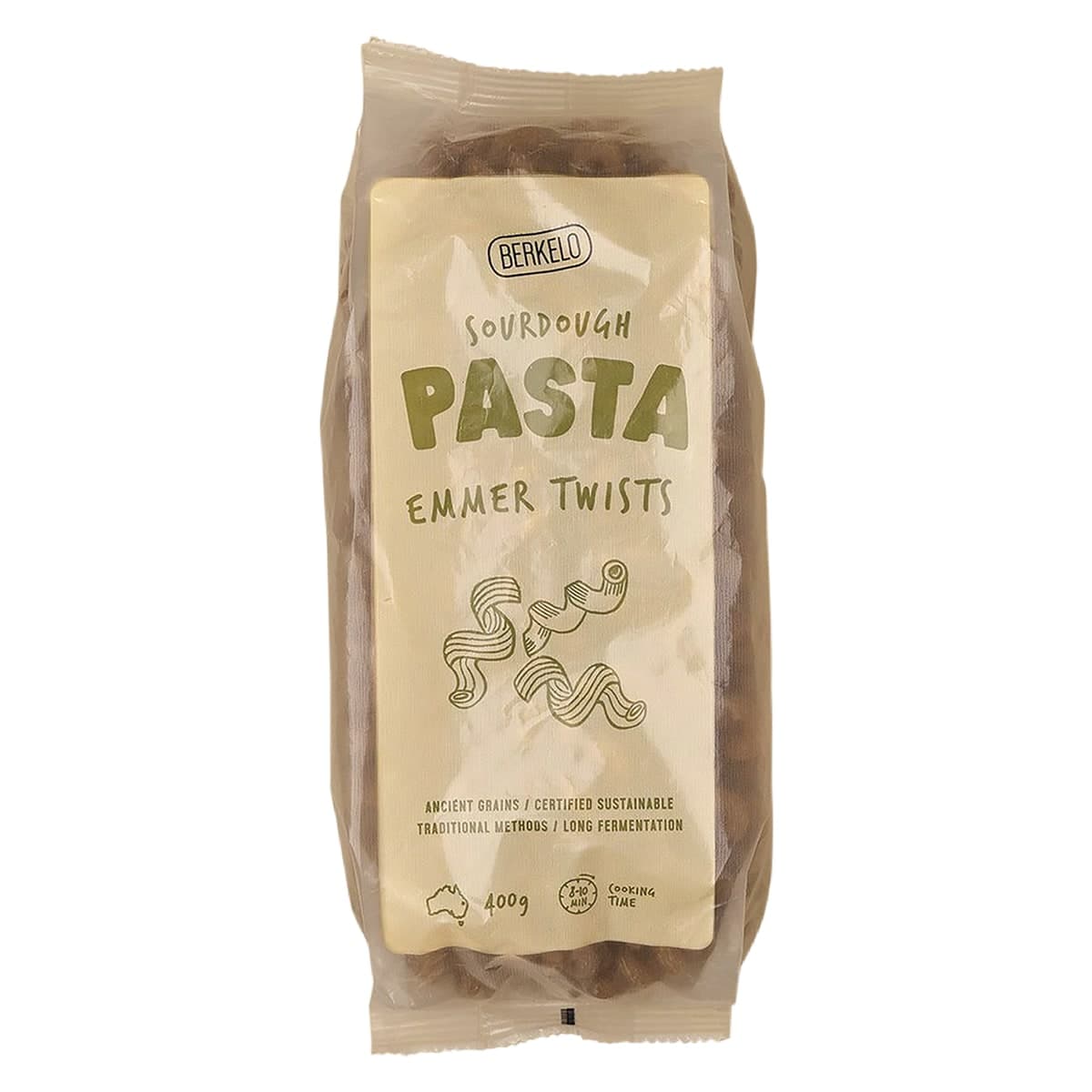 Berkelo Sourdough Pasta Emmer Twists 400g