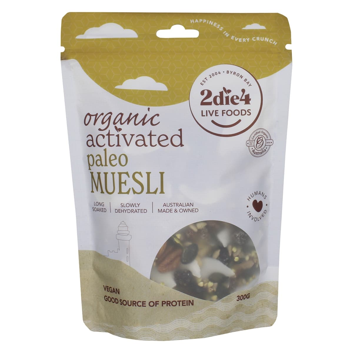 2Die4 Live Foods Organic Activated Paleo Muesli 300g