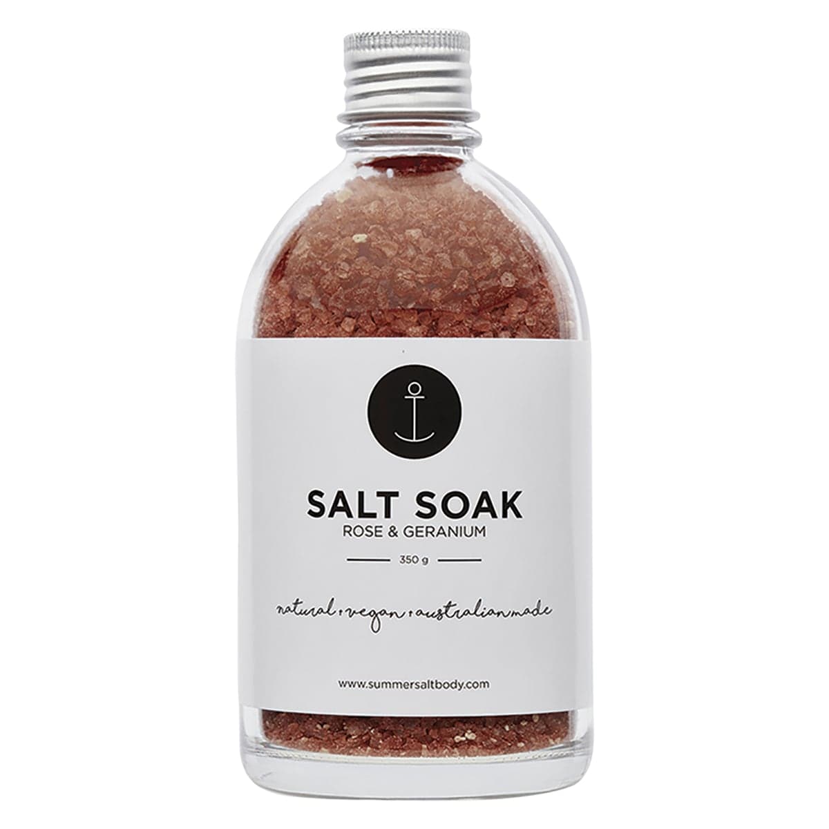 SUMMER SALT BODY Salt Soak Rose & Geranium 350g
