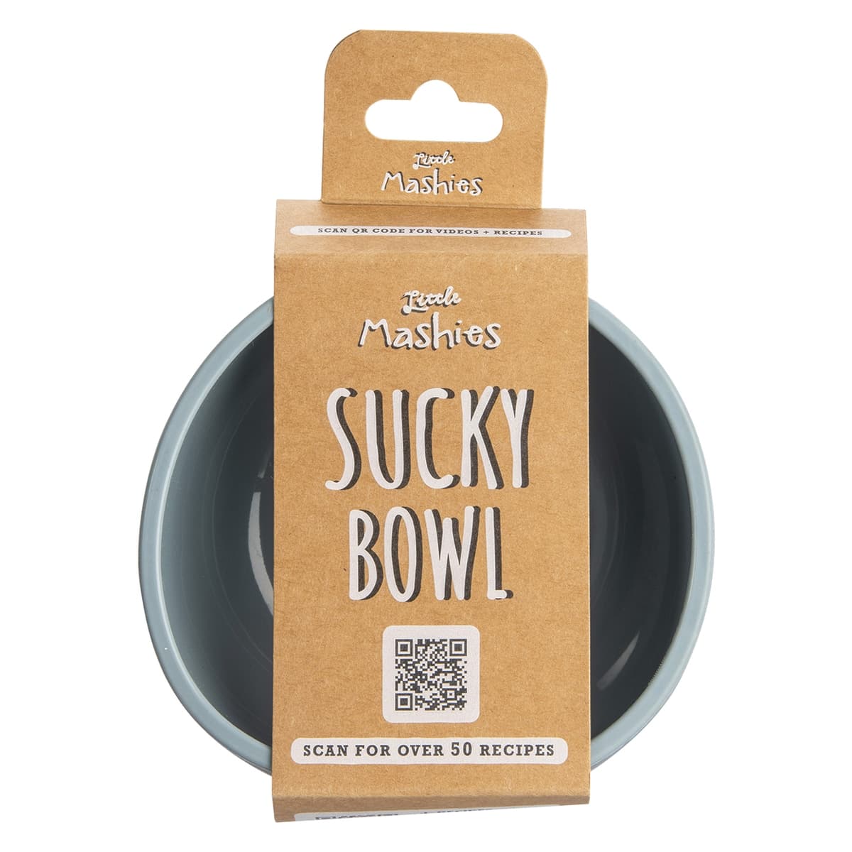 Little Mashies Silicone Sucky Bowl Dusty Blue