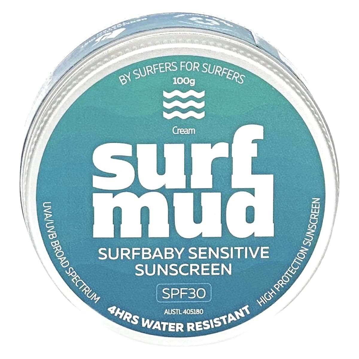 SurfMud Surfbaby Natural Sunscreen SPF30 Tin 100g