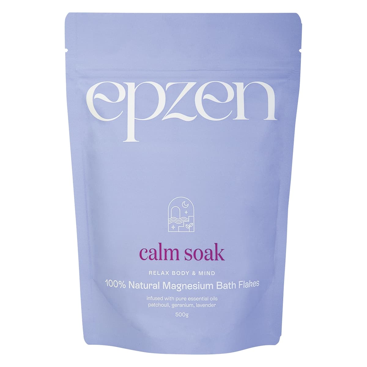 Epzen Calm Soak Magnesium Bath Flakes 500g