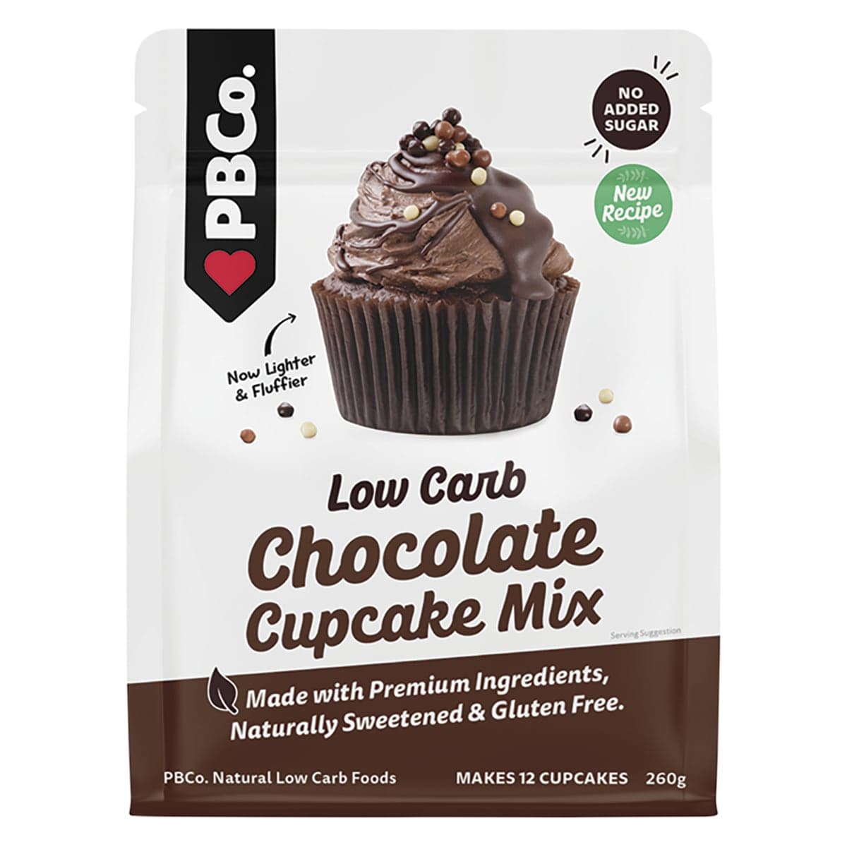 Pbco. Low Carb Chocolate Cupcake Mix 260g
