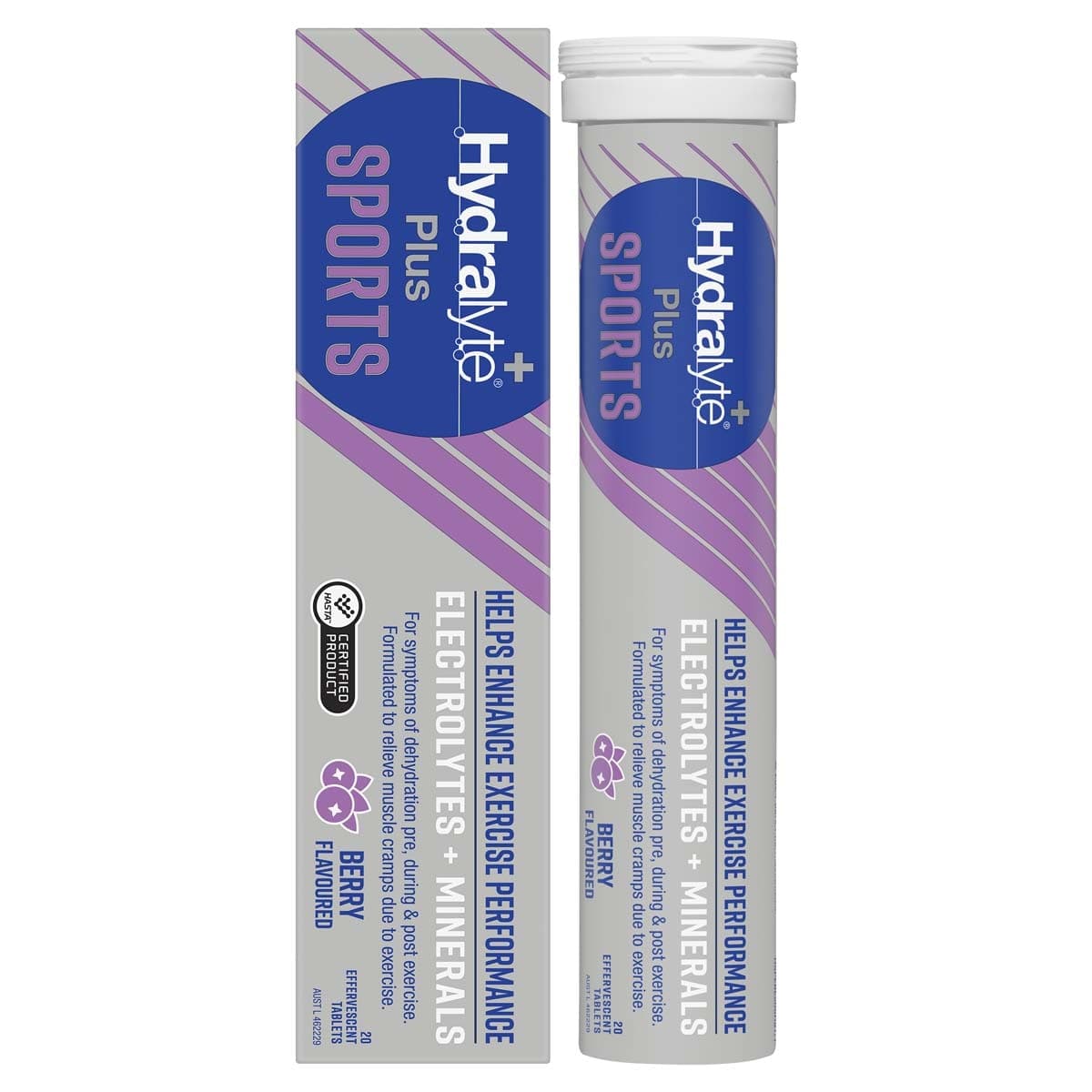 Hydralyte Plus Sport Effervescent Electrolyte Tablets 20 Pack