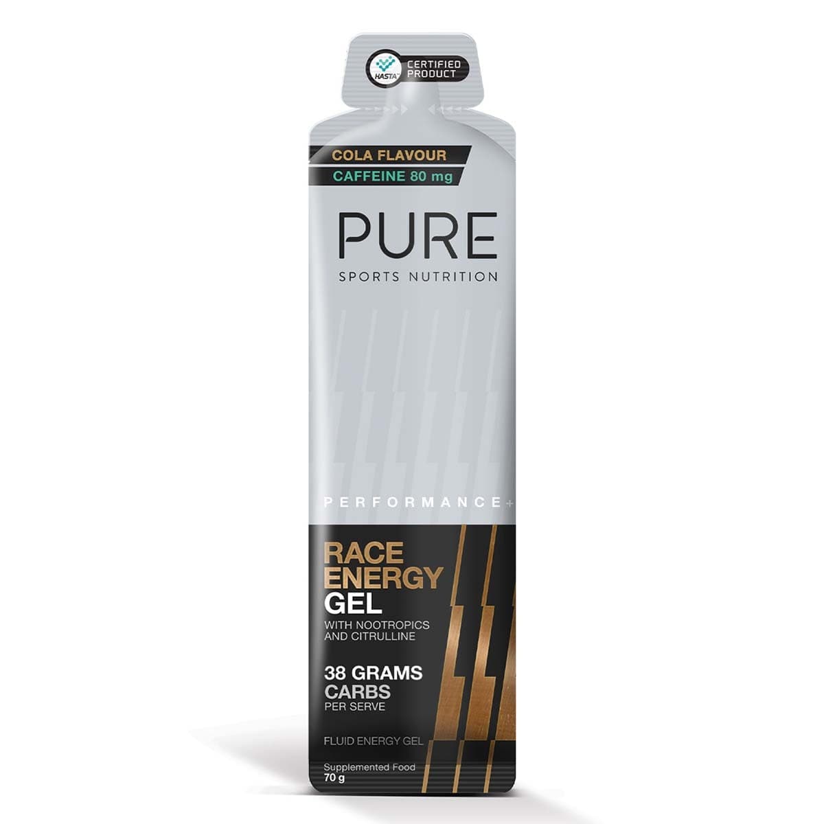 Pure Sports Nutrition Performance + Race Energy Gel + Caffeine Cola 70g