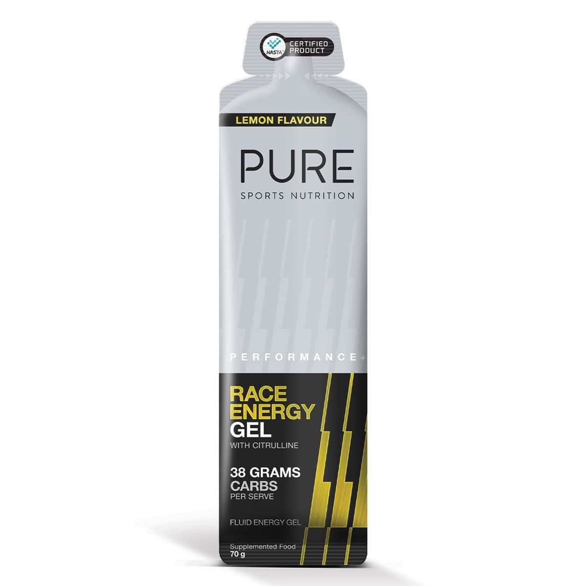 Pure Sports Nutrition Performance + Race Energy Gel Lemon 70g