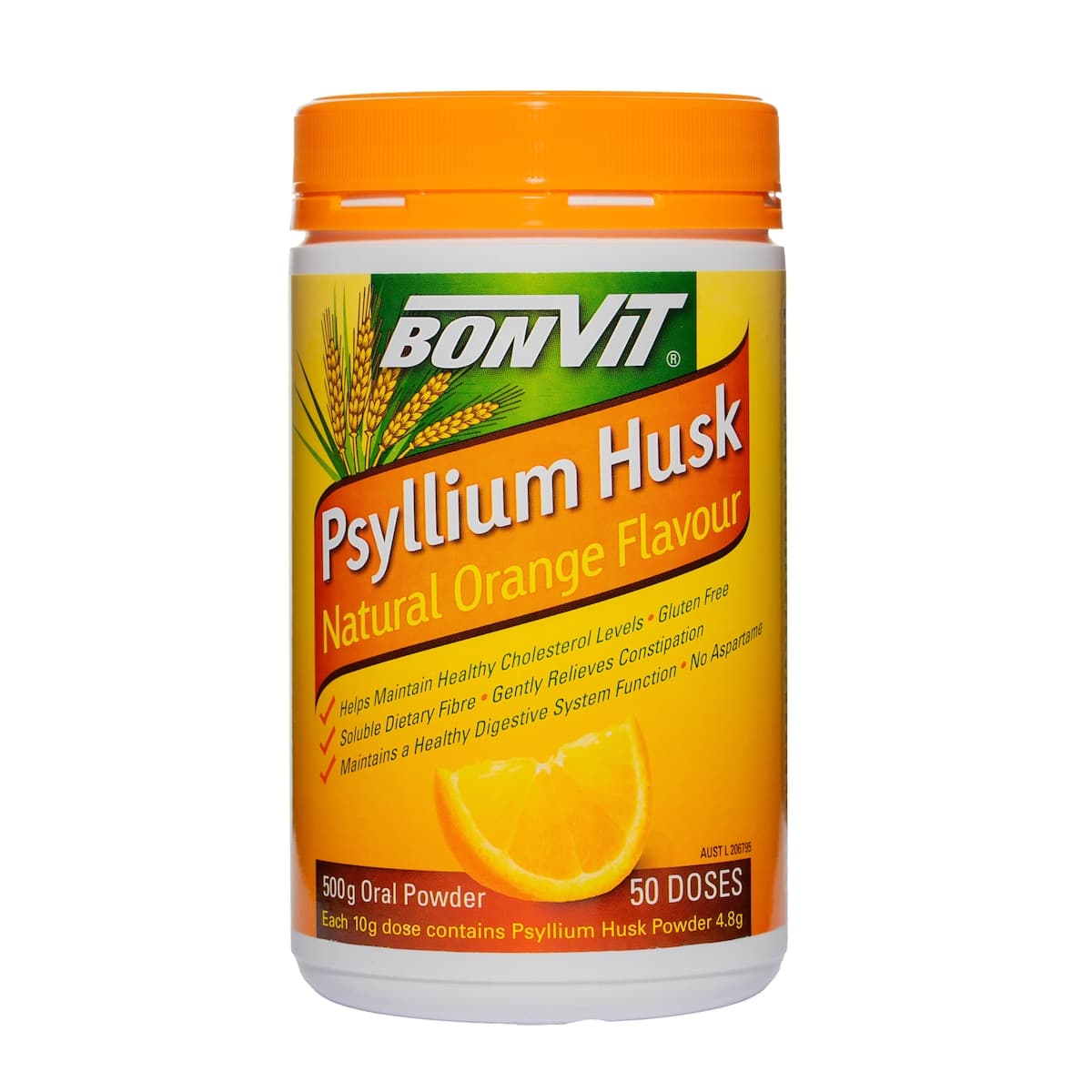 Bonvit Psyllium Husk Powder Orange Flavour 500g