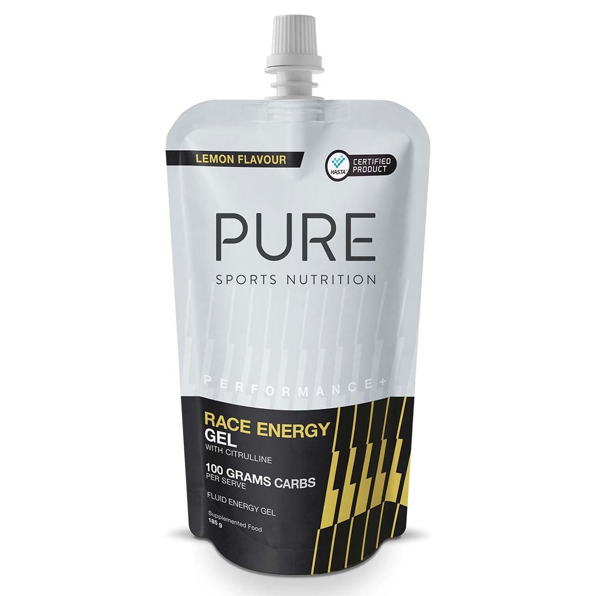 Pure Sports Nutrition Performance + Race Energy Gel Lemon 185g