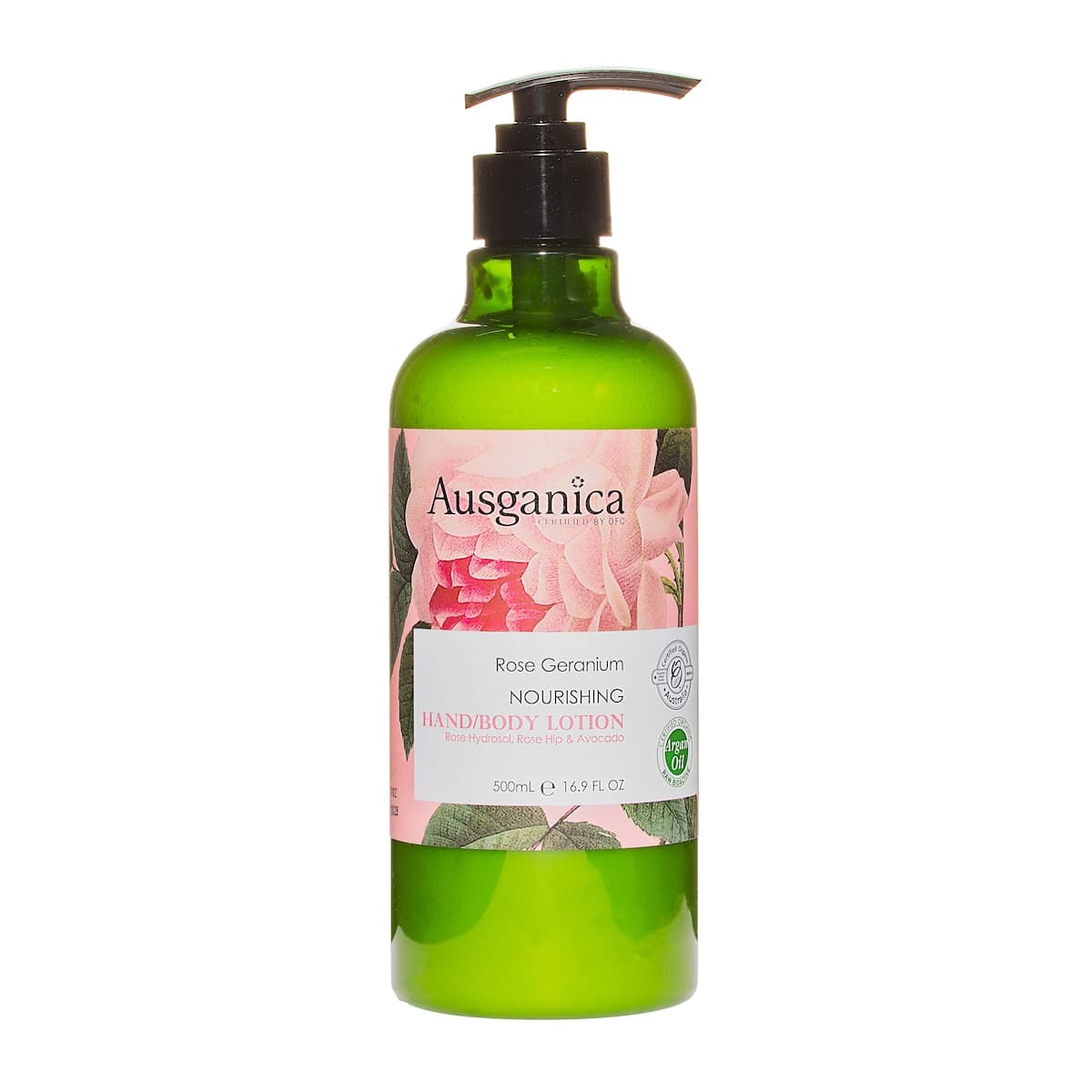 Ausganica Rose Geranium Nourishing Hand/Body Lotion 500ml