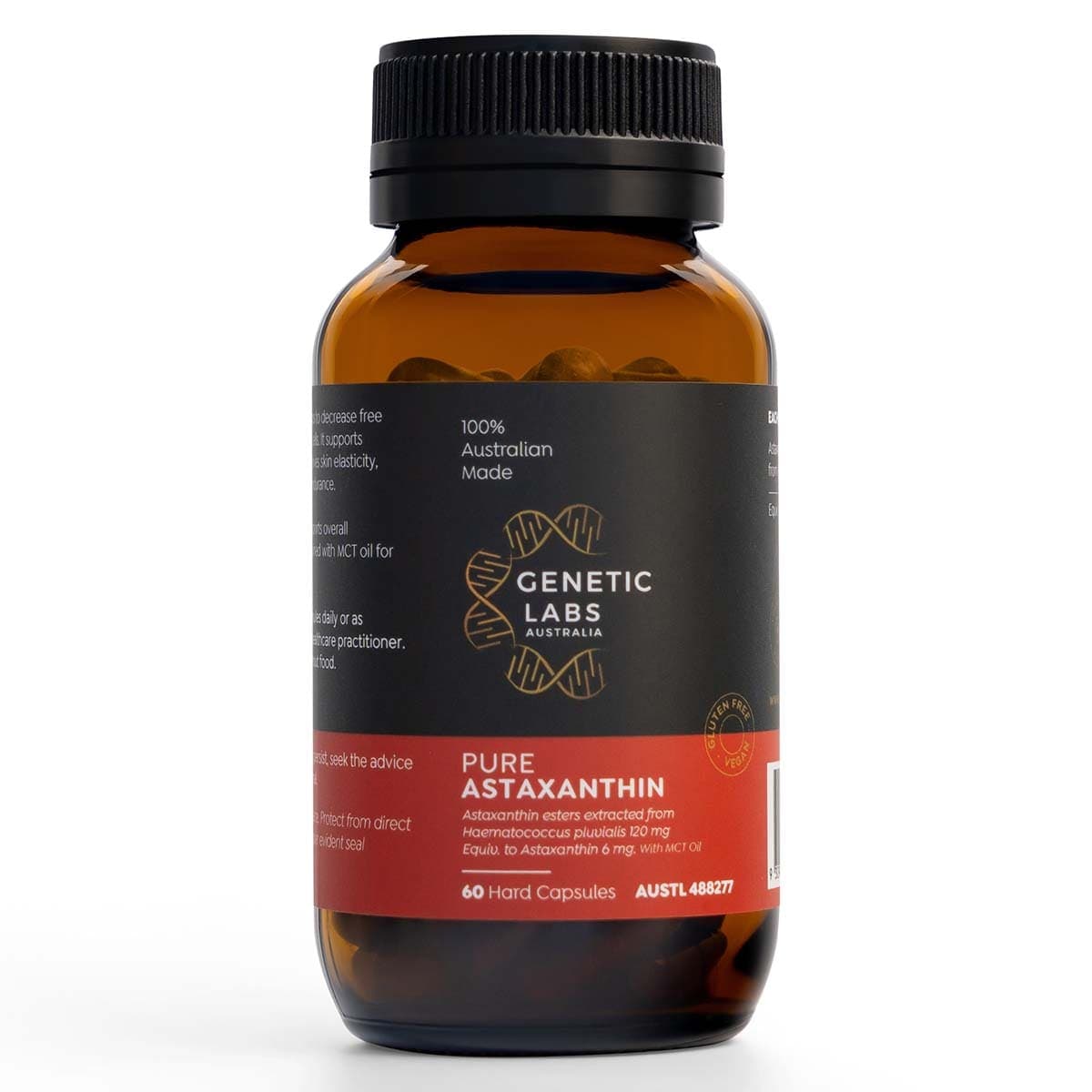 Genetic Labs Australia Pure Astaxanthin with MCT Oil 60 Capsules