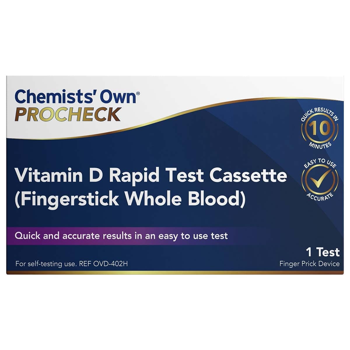 Chemists Own Procheck Vitamin D Rapid Test 1 Pack