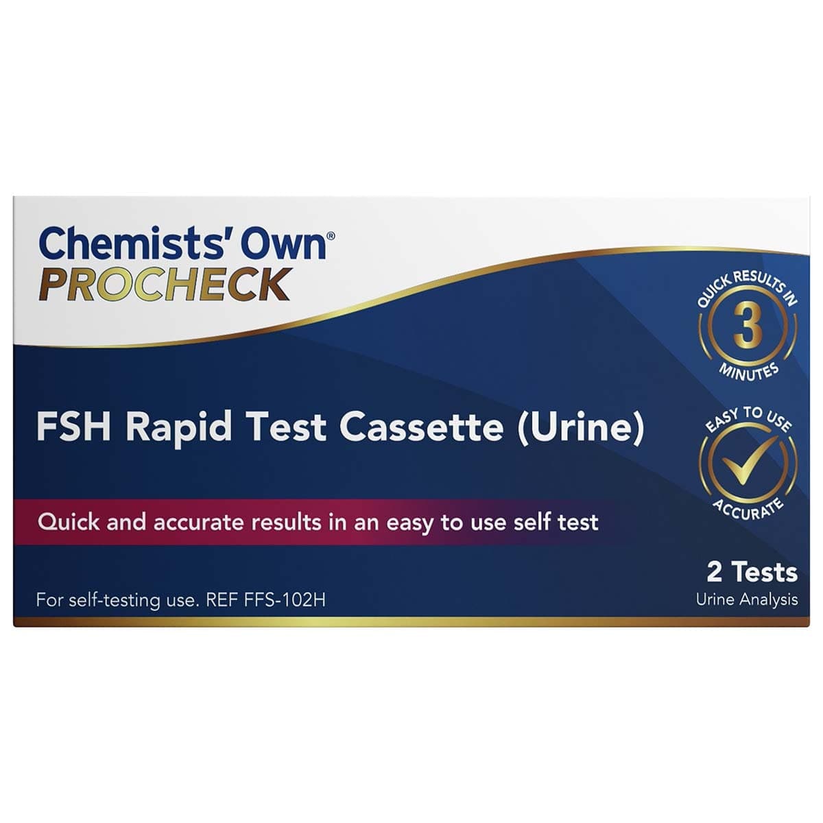 Chemists Own Procheck FSH Rapid Test 2 Pack