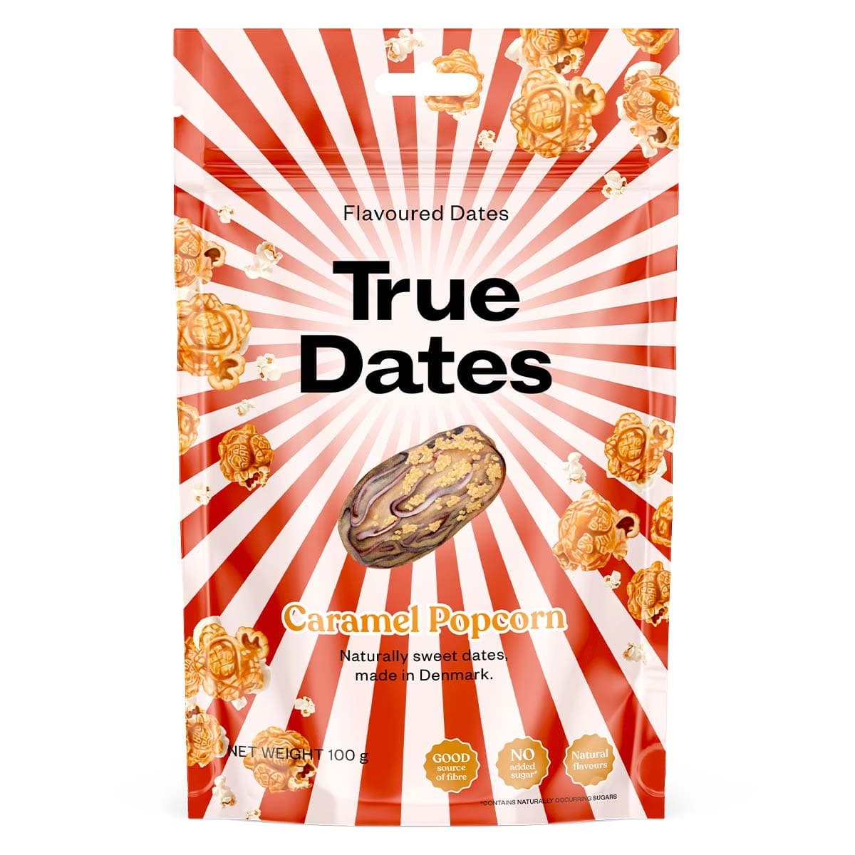 True Dates Caramel Popcorn Dates 100g
