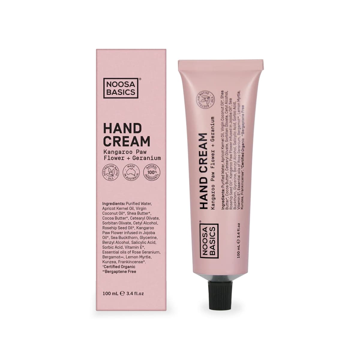 Noosa Basics Kangaroo Paw Flower + Geranium Hand Cream 100ml
