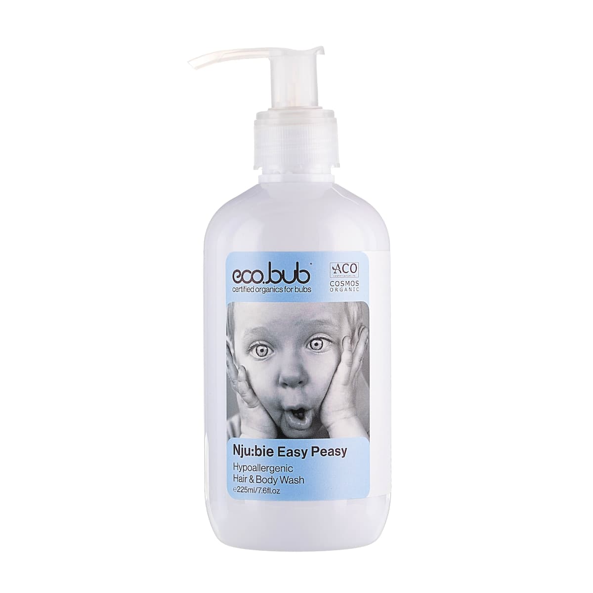 Eco.bub Organics Nju:bie Easy Peasy Hair & Body Wash 225ml