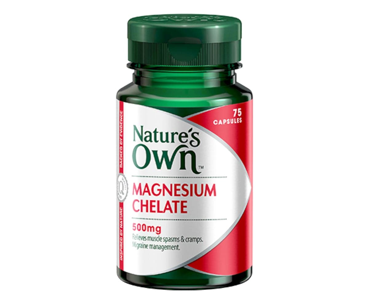 Natures Own Magnesium Chelate 500mg 75 Capsules