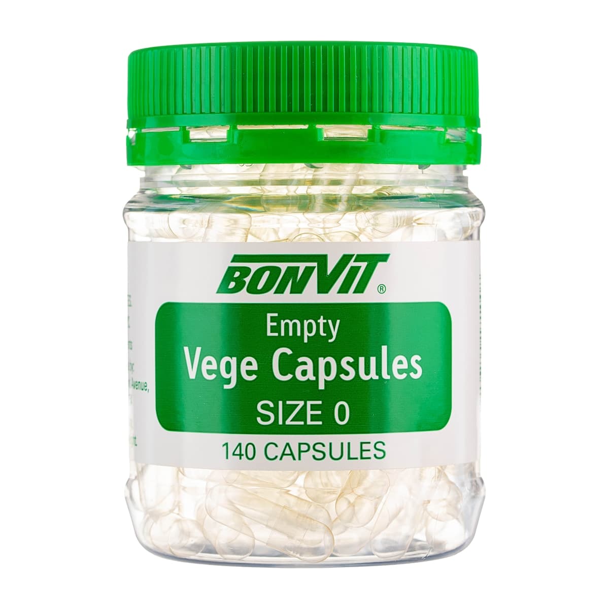 Bonvit Size 0 Empty Vege Capsules 140 Capsules