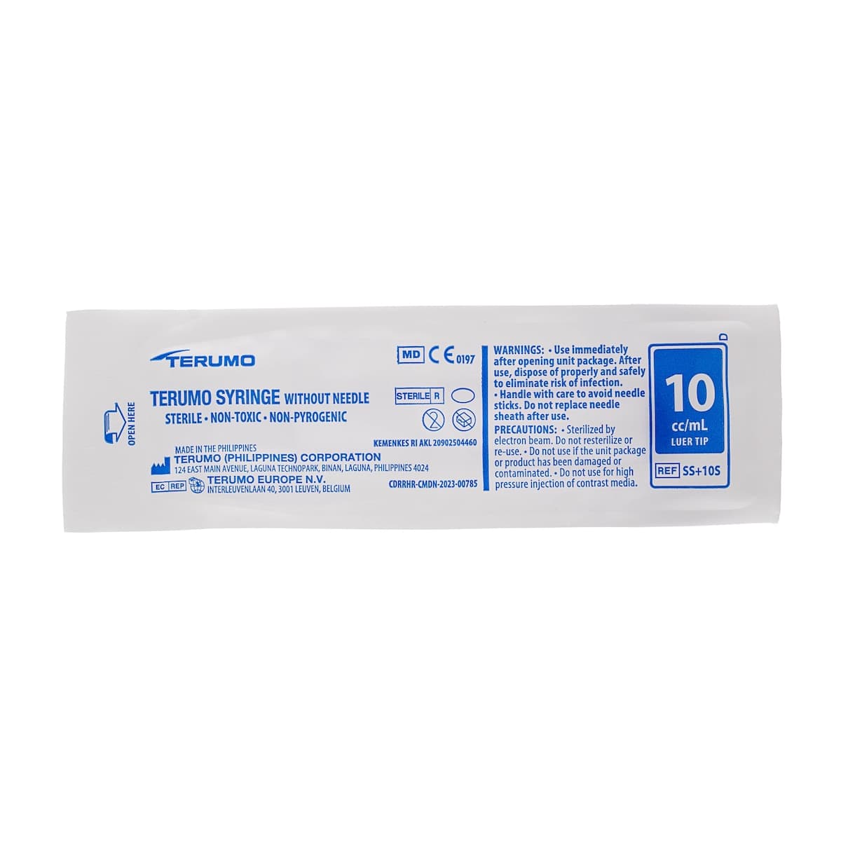 Terumo Disposable Plastic Syringe No Needle -10ml