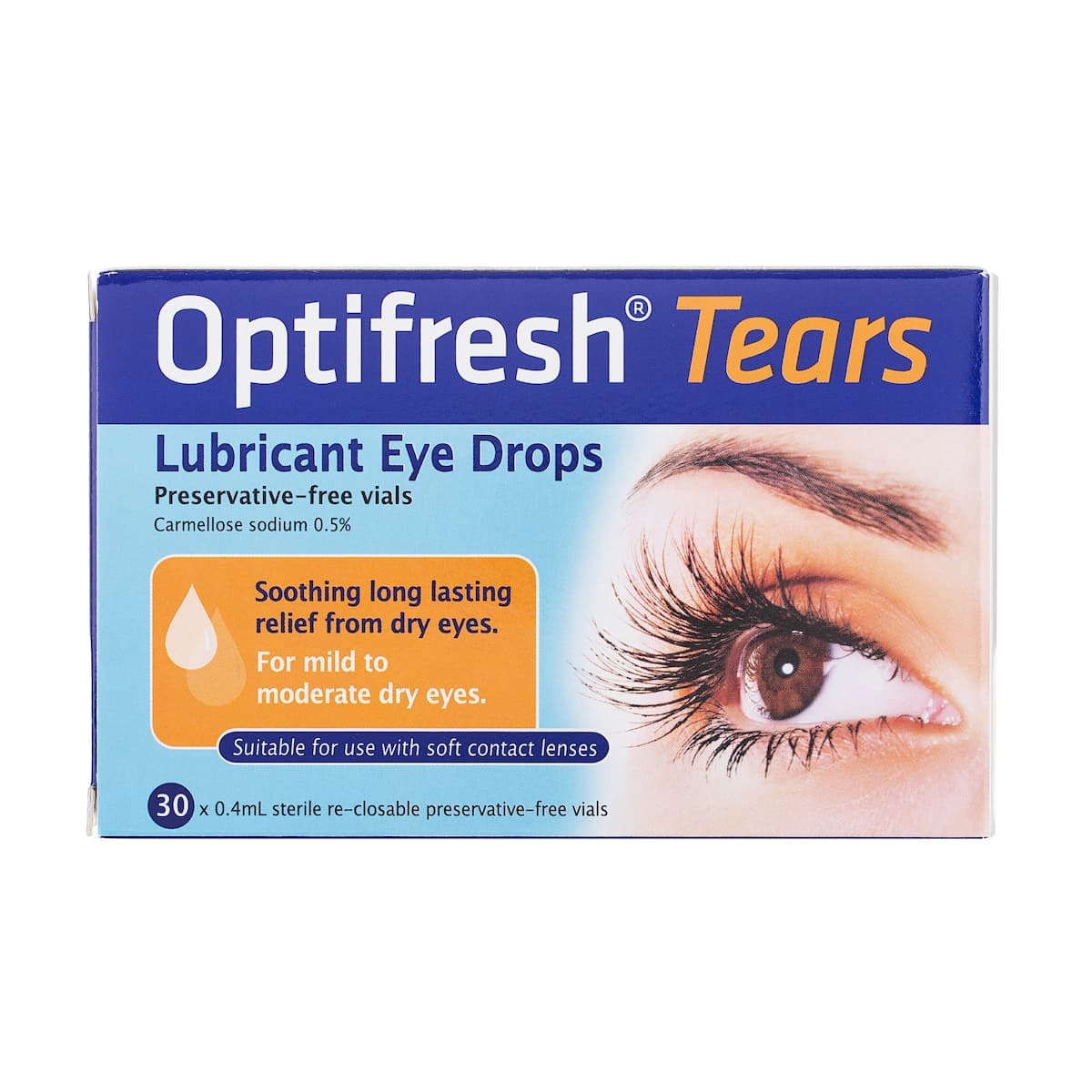 Optifresh Tears Lubricant Eye Drops 0.05% - 30 Vials