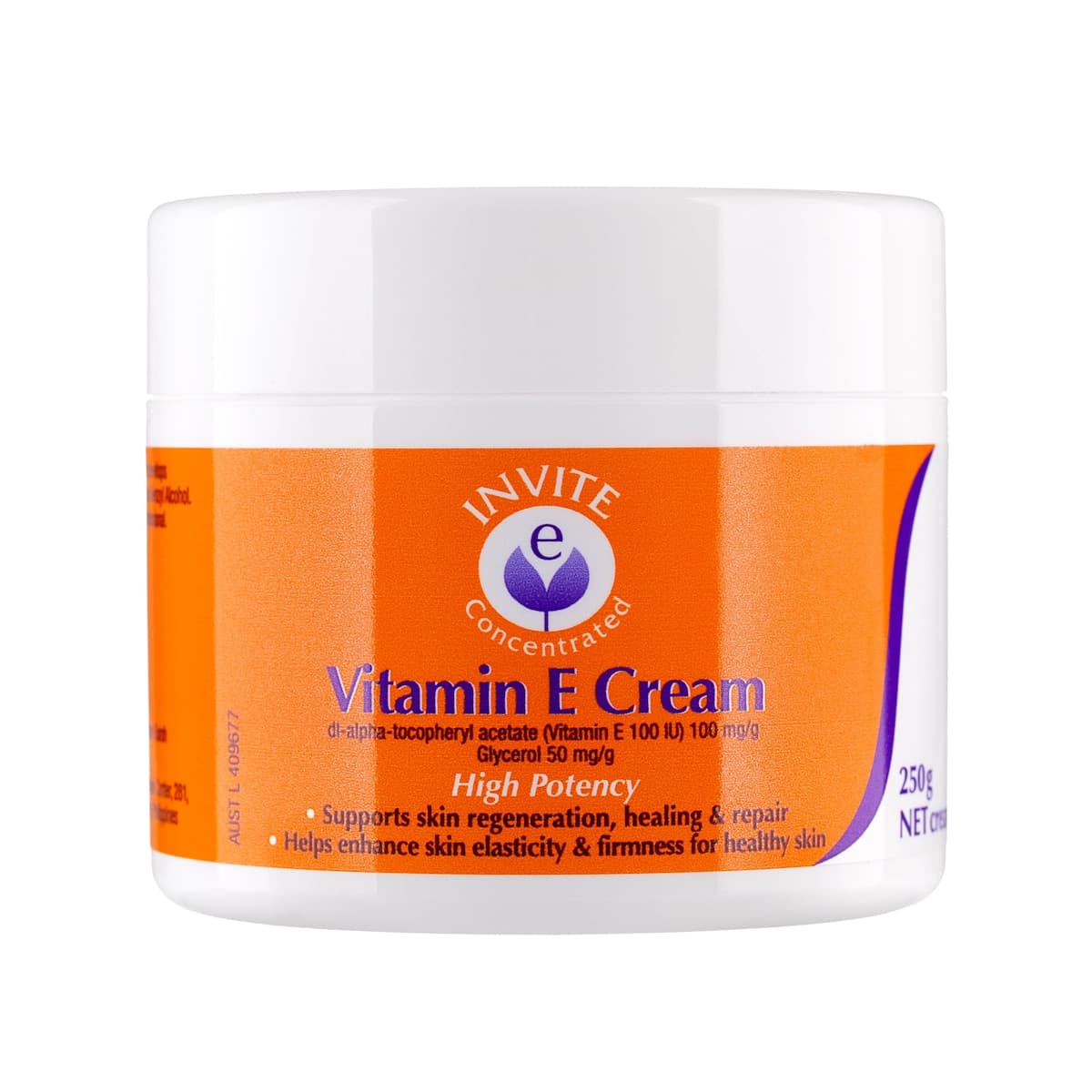 Invite E Vitamin E Cream Jar 250g