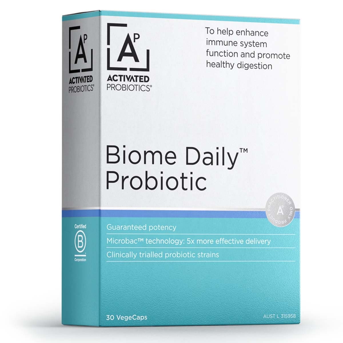 Activated Probiotics Biome Daily Probiotic 30 Capsules