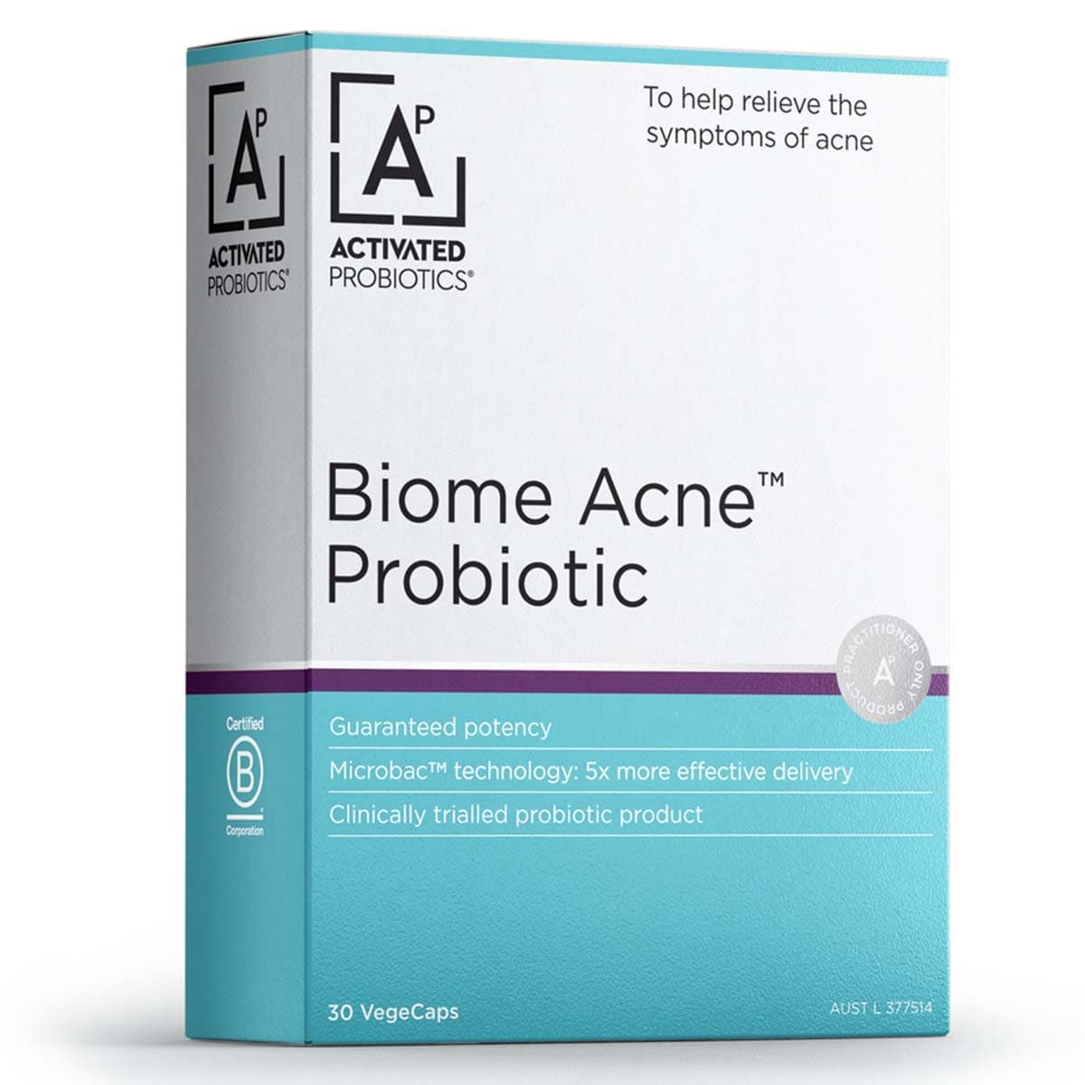 Activated Probiotics Biome Acne Probiotic 30 Capsules