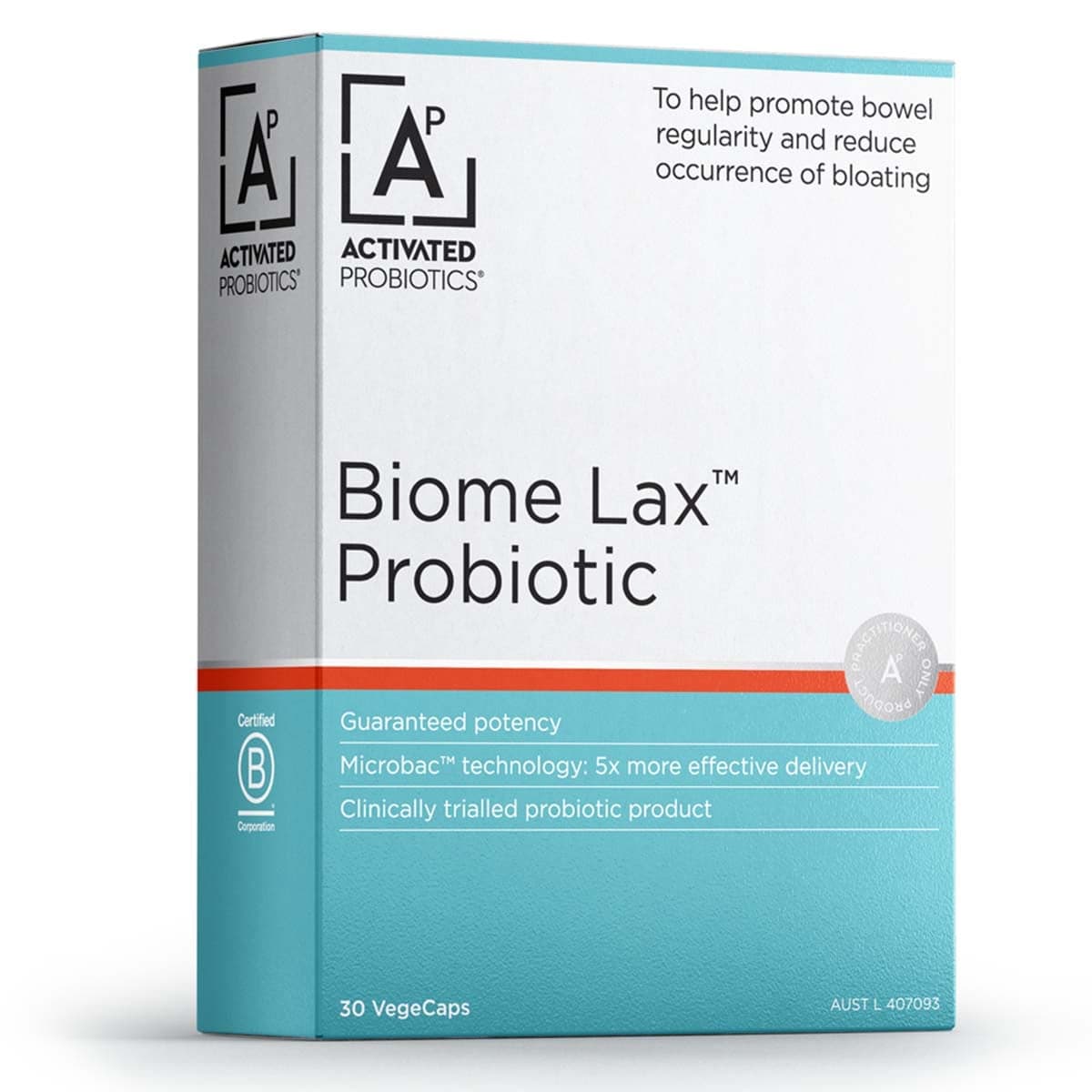 Activated Probiotics Biome Lax 30 Capsules
