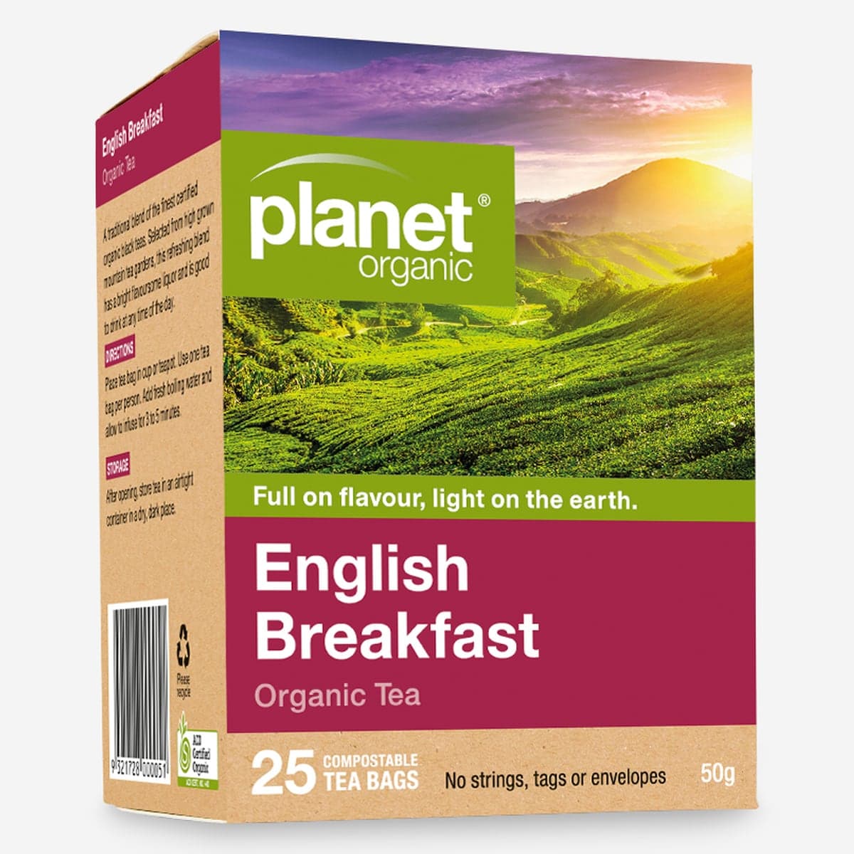 Planet Organic English Breakfast 25 Tea Bags