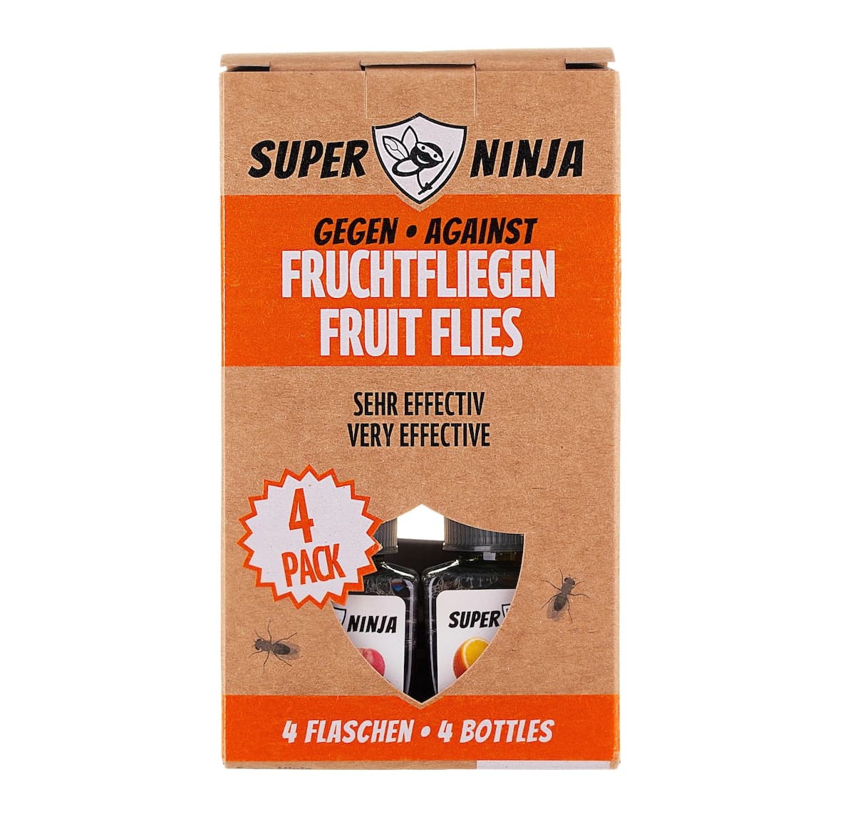 Super Ninja Fruit Fly Trap 4 Pack
