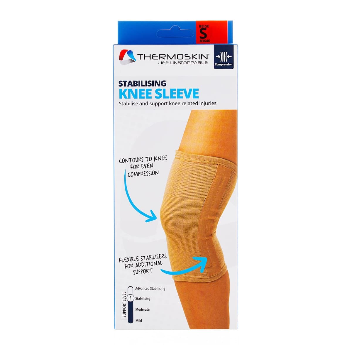 Thermoskin Elastic Stabilising Knee Sleeve S