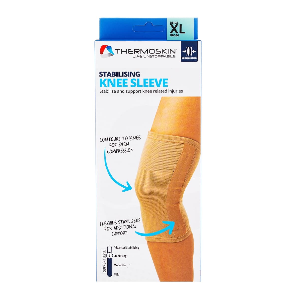 Thermoskin Elastic Stabilising Knee Sleeve XL