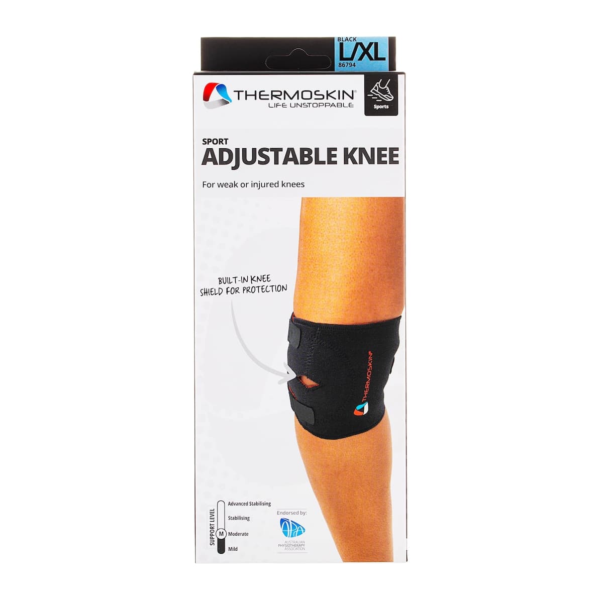 Thermoskin Sport Knee Adjustable L/XL 1 Brace